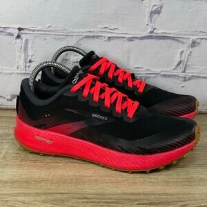 Brooks Catamount Black Pink Trail Running Shoes Women's Size 8 Hiking Sneakers